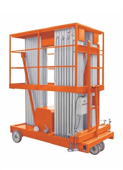 Подъемник мачтовый аккумуляторный 250 кг, 10/12 м, 24/80 В/Ач TOR GTWY10-320 DC 3-мачтовый 1020085